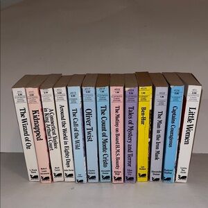 13 Vintage Moby books variety illustrated classic edition mini books. 1983.